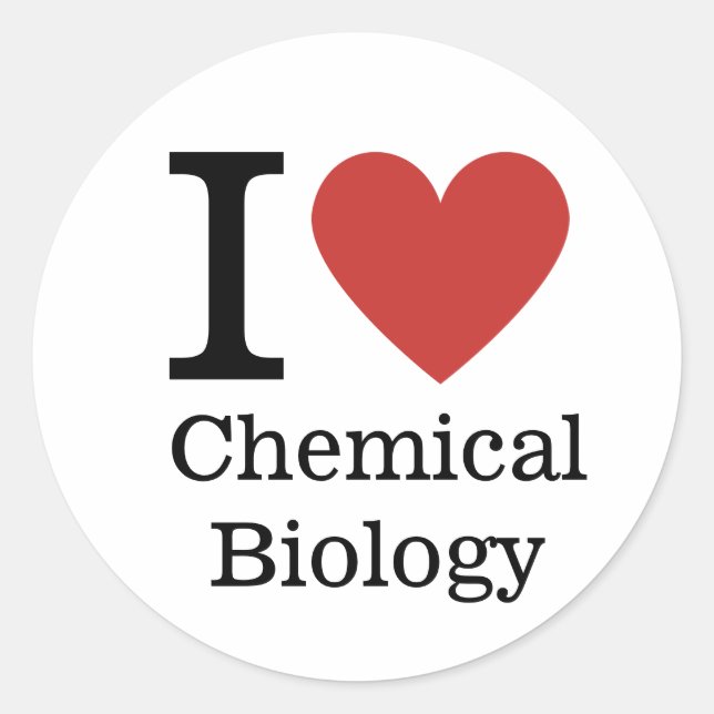 I ❤️ Love Chemical Biology STICKER (Front)