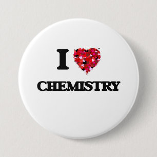 I Love Chemistry 7.5 Cm Round Badge