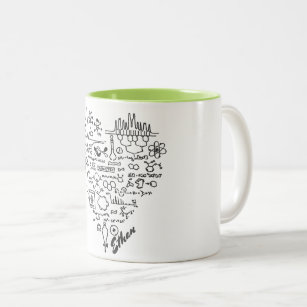 I Love Chemistry Chemist Personalised Two-Tone Coffee Mug