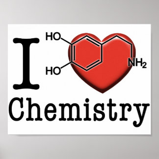 I Love Chemistry Poster
