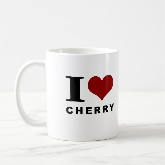 I love cherry. Cherry lover Coffee Mug (Left)