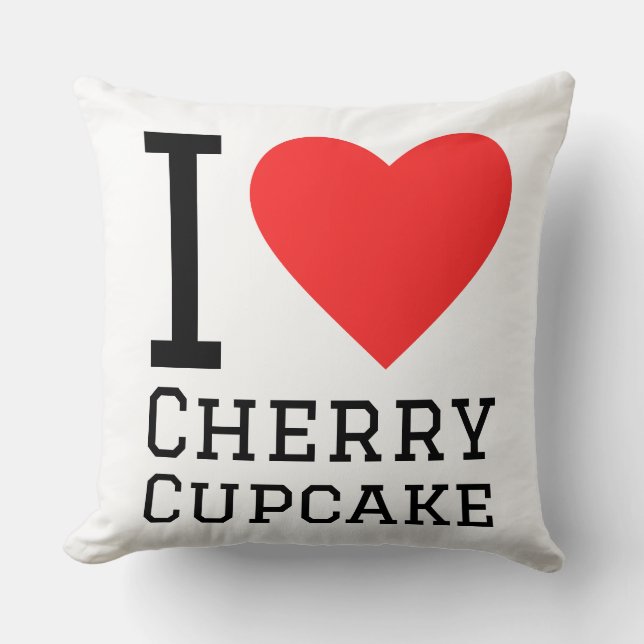 I love cherry cupcake cushion (Front)