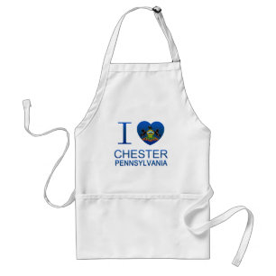 I Love Chester, PA Standard Apron