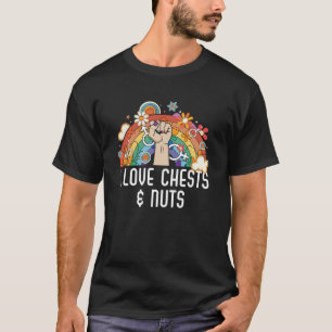 I Love Chests And Nuts Bisexual Pride Bisexuality T-Shirt