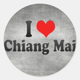 I Love Chiang Mai, Thailand Classic Round Sticker