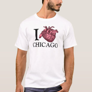 I Love Chicago anatomically correct heart t-shirt