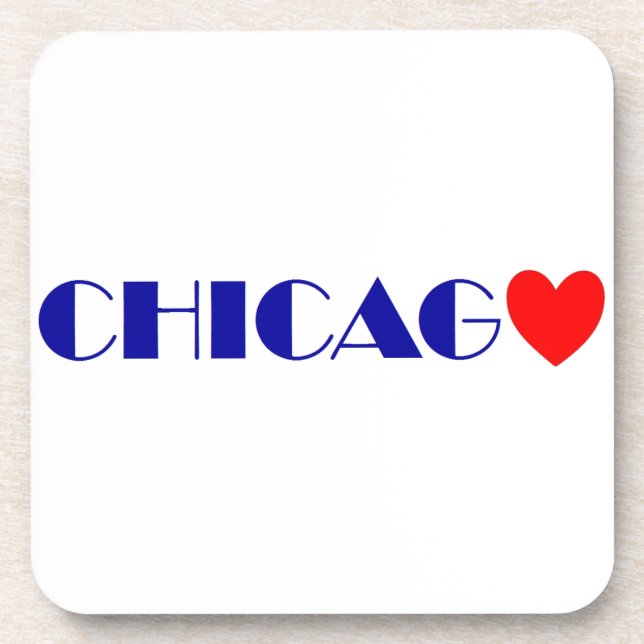 I love Chicago Coaster (Front)
