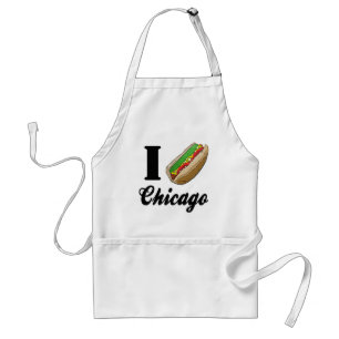 I Love Chicago Hot Dogs Standard Apron