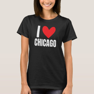 I Love Chicago Illinois Architecture Skyline Deep  T-Shirt