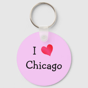 I Love Chicago Key Ring