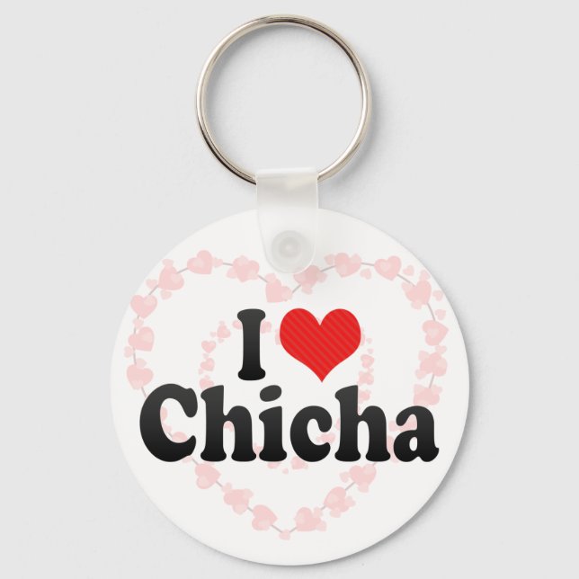 I Love Chicha Key Ring (Front)