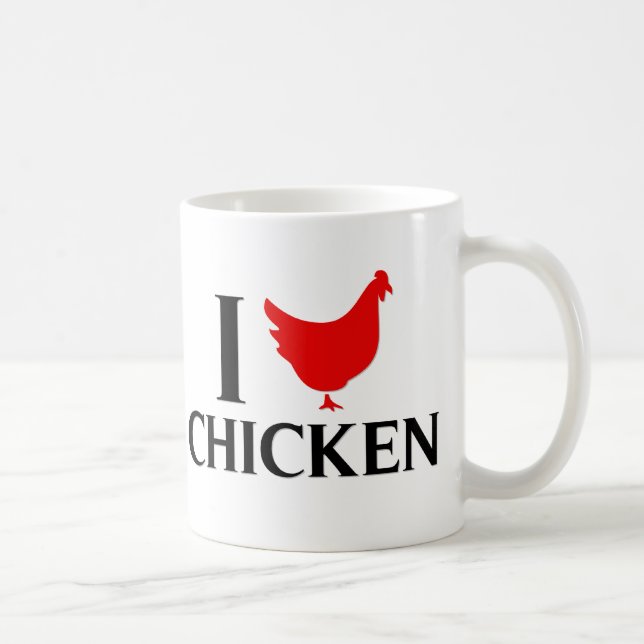 I Love Chicken Coffee Mug (Right)