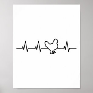 I Love Chicken Poultry Farming Poster