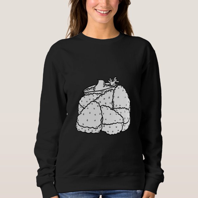 I Love Chickens Especially When Fried Fried Chicke Sweatshirt (Front)
