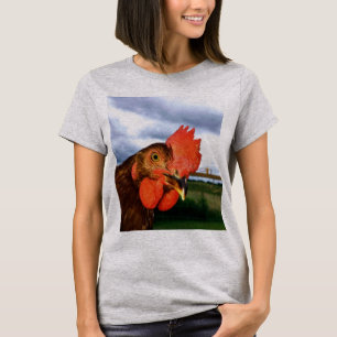 I Love Chickens T-shirt w Rooster Photo