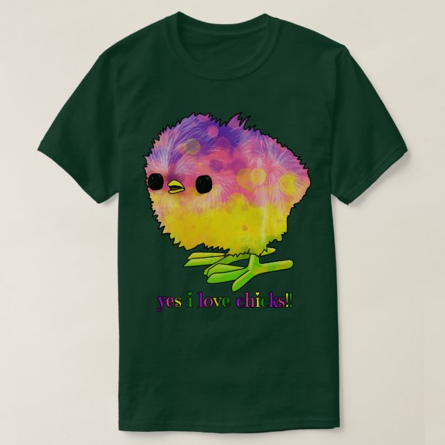 I Love Chicks Sapphic T-Shirt (Design Front)