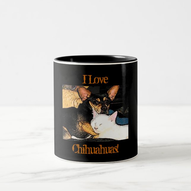 I Love Chihuahuas! Mug (Center)