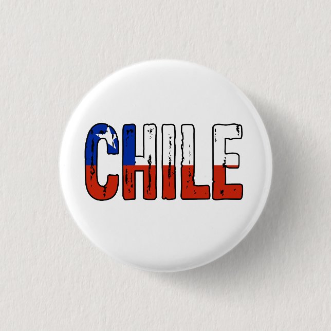 I love Chile 3 Cm Round Badge (Front)