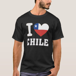 I Love Chile Heart Souvenir Lovers Pride Travel T-Shirt