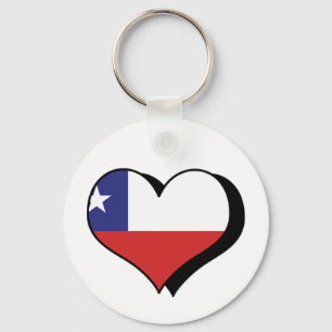 I Love Chile Keychain