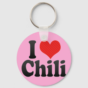 I Love Chilli Key Ring