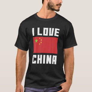 I Love China I Heart China Family Travel China Fla T-Shirt
