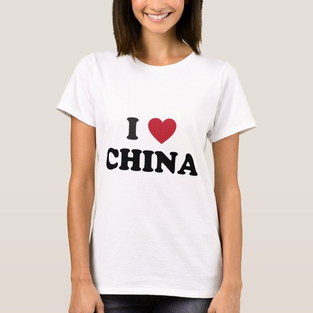 I Love China T-Shirt (Front)