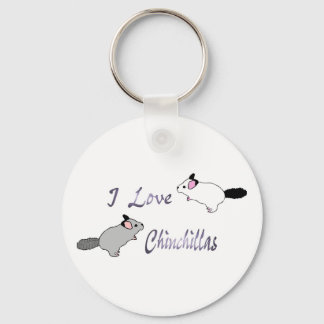 I love chinchillas key chain