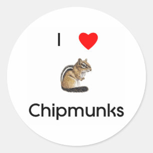 I love chipmunks Sticker