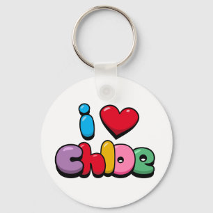 I Love Chloe Key Ring