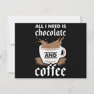 I Love Chocolate And Coffee Save The Date