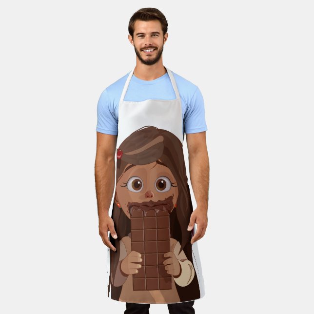 I love chocolate apron (Worn)