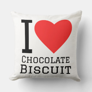 I love chocolate biscuit cushion