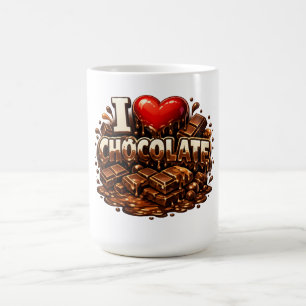I Love Chocolate Coffee Mug