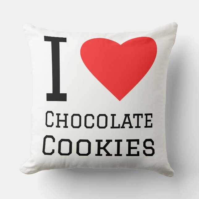 I love chocolate cookies cushion (Front)