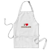 I love chocolate. Cute apron for chocolatier