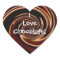 I Love Chocolate! Heart Stickers