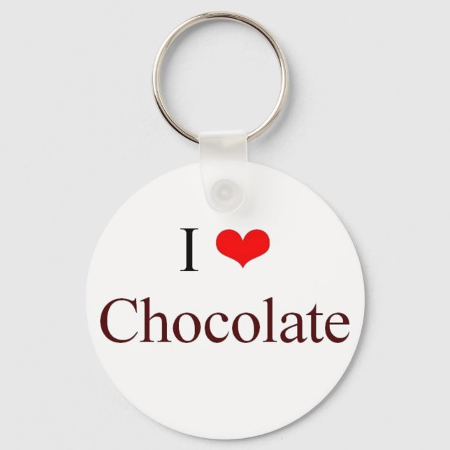 I love Chocolate Key Ring (Front)