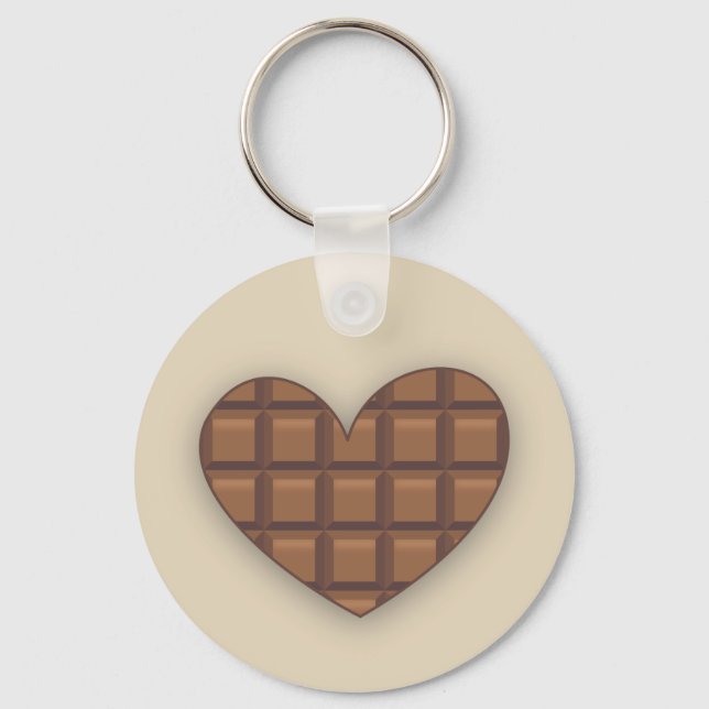 I Love Chocolate Key Ring (Front)