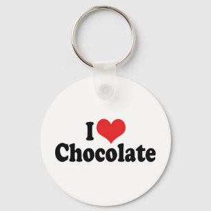 I Love Chocolate Keychain
