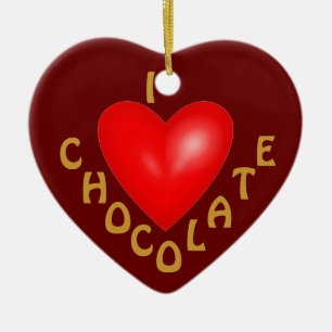 I Love Chocolate Ornament