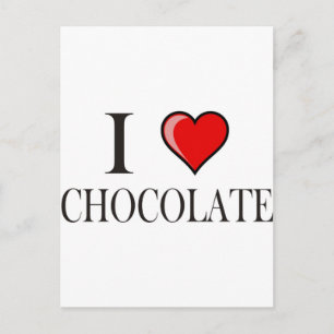 I love Chocolate Postcard