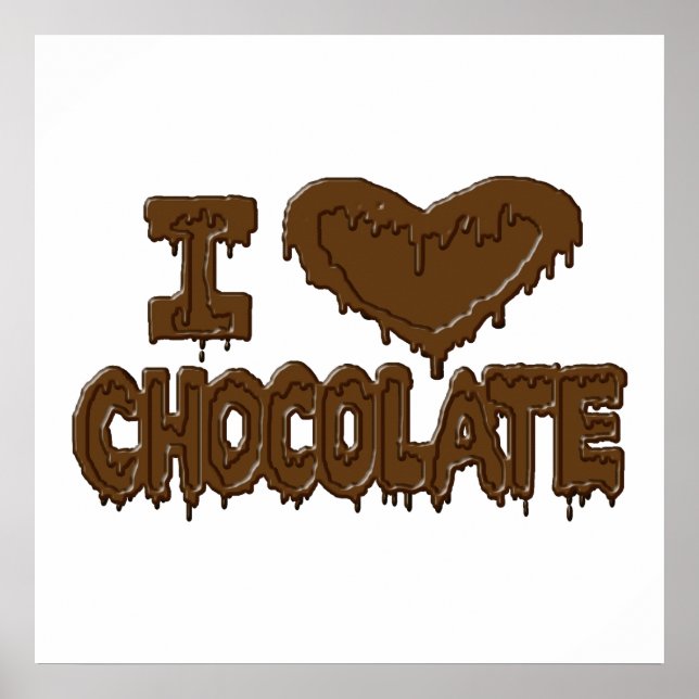 I love chocolate poster (Front)