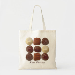 I Love Chocolate Tote Bag