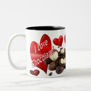 I love Chocolate Two-Tone Coffee Mug
