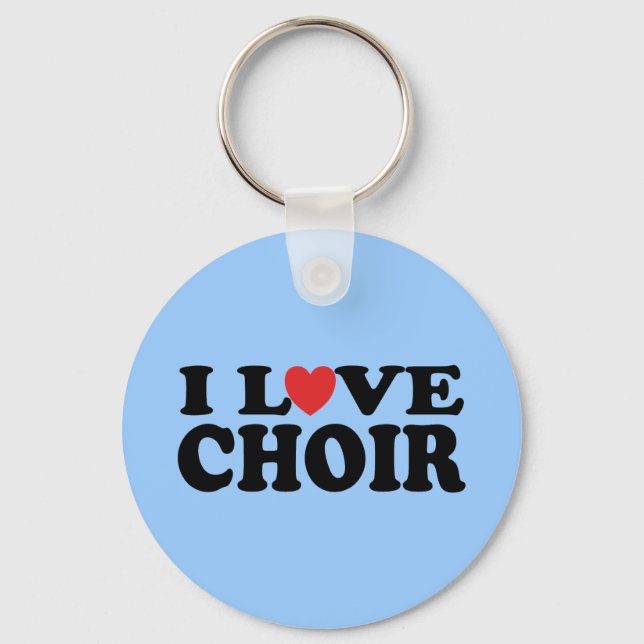 I Love Choir Key Ring (Front)