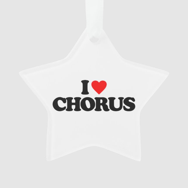 I LOVE CHORUS ORNAMENT (Front)