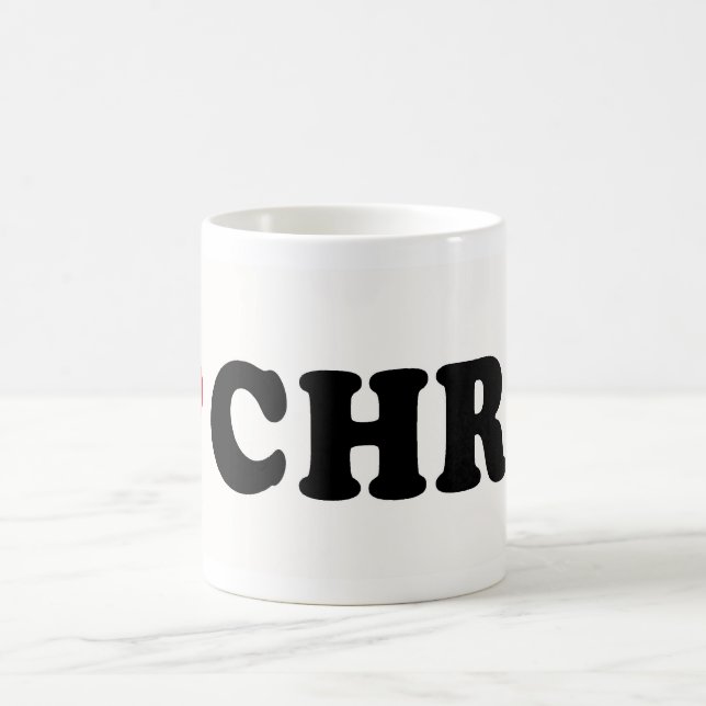 I LOVE CHRIS COFFEE MUG (Center)