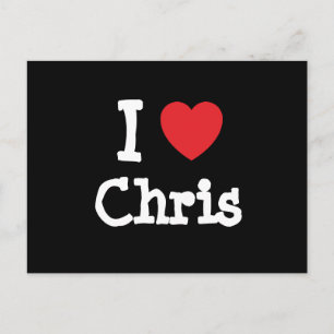I love Chris heart T-Shirt Postcard