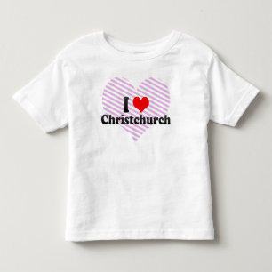 I Love Christchurch, New Zealand Toddler T-Shirt